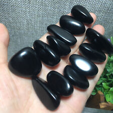 100g 12Pcs Natural Obsidian Crystal rought GemStone Tumbled Mineral Specimen 01 picture