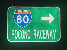 POCONO RACEWAY Interstate 80 route road sign, NASCAR, Long Pond, Pennsylvania picture
