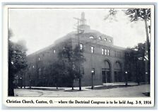 Canton Ohio OH Postcard Christian Church Exterior View Building c1910 Unposted picture