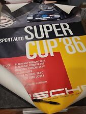 1986 Porsche Porsche Super Cup  Advertising Poster RARE  picture