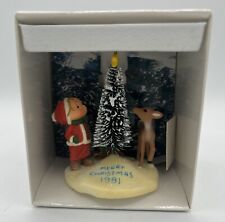 Vintage Hallmark Christmas Ornament 1981 BETSEY CLARK Singing Around Tree Box picture