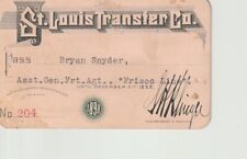 1898 St. Louis Transfer Co. Annual Pass picture
