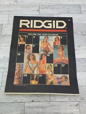 Rigid Tool 1979 1980 Two Year Sexy Pinup Vintage Garage Calendar picture