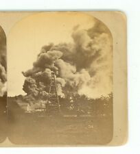 B4041 Robbins 83 Explosion Of The Benzine Tank 1875, Oil City, Pennsylvania D picture