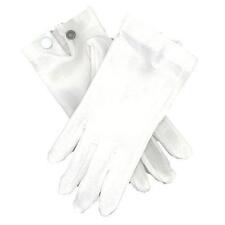 NAVY Gloves Snap Wrist - white nylon One size Fits all  snap on  (MADE IN USA) picture