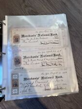Merchants National Bank Vintage Check Lot of 3 1800s picture