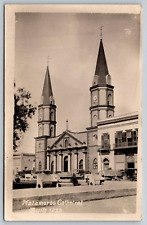 Cathedral MATAMOROS Mexico RPPC Tamaulipas Antique Real Photo RPPC picture