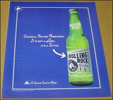 2001 Rolling Rock Print Ad Beer Advertisement Vintage 10