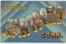 Vintage Postcard: Greetings from Hartford, Conn - c. 1943 picture