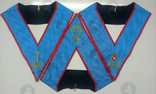 Masonic AASR Scottish Rite Officer Collar Set Of 9 Fine Quality Masons Collars. picture
