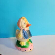 Vintage Plastic Easter Duck Friction Toy  Easter Unlimited Hong Kong Works 3.5