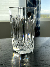 Waterford Crystal Lismore Diamond 7” Flower Vase With Sticker picture