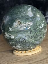 1 Pound Dark Green Moss Agate Sphere A+ Quality  Natural Crystal picture