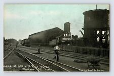 Postcard Iowa Marion IA Milwaukee Road Railroad Yard Train 1910s Unposted picture