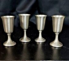 Set Of 4 Metal Cordial Liquor Cups 3.5