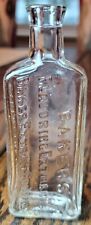 Antique Baker's Flavoring Extracts Baker Extract Company Antique Glass Bottle picture