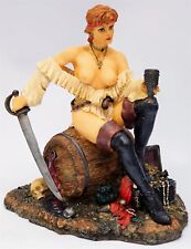 Myths & Legends P933 Female Pirate Sitting Resin Sculpture Summit Collection 99 picture