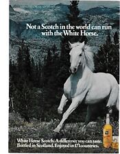 1978 White Horse Scotch Alcohol Vintage Print Ad from Original Playboy Magazine  picture