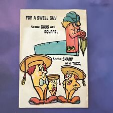 Vintage Greeting Card Birthday Tools Square Nails Ruled Nuts picture