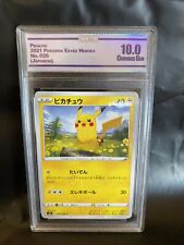 Pokémon 2021 Pikachu No.26 Japanese Graded 10 “Eevee Heroes” picture