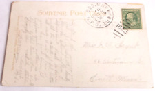 JUNE 1909 NEW HAVEN RAILROAD BOSTON & NEWPORT RPO HANDLED POST CARD VANDERBILT picture