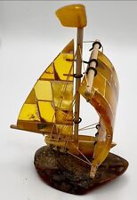Clipper Sailing Ship made of Baltic Amber picture