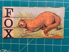 Victorian dissected slat puzzle  - Fox picture