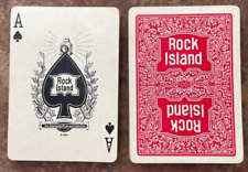 Antique Chicago Rock Island Railroad Playing Cards c1915 52/52 no joker, no box picture