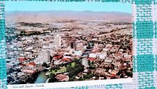 AERIAL VIEW VINTAGE POST CARD RENO & SPARKS NEVADA. picture