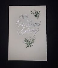 Hallmark Vintage With our deepest Sympathy Card vintage picture