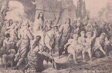 Jesus Triumphal Entry Jersusalem Palm Sunday Christian Postcard 1910's picture