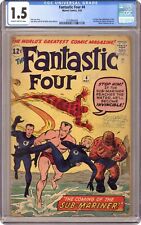 Fantastic Four #4 CGC 1.5 1962 3732894006 1st Silver age app. Sub-Mariner picture