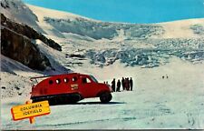 Vtg Alberta Canada Athabasca Glacier Snowmobile Jasper National Park Postcard picture