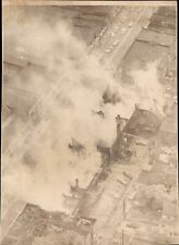 LD322 1968 UPI Wire Photo BUILDINGS BURNED IN CLEVELAND RIOTS GLENVILLE SHOOTOUT picture