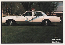 POLICE DEPARTMENT PATROL CAR SANNCO CARD 1993 GILLETTE WY WYOMING picture