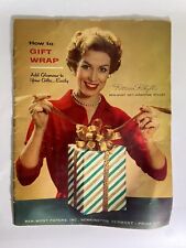 Vintage HOW TO GIFT WRAP 1957 BOOKLET BY BEN-MONT PAPERS Bennington Vermont picture
