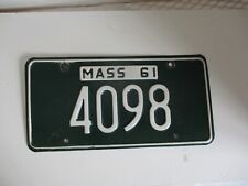1961 Massachusetts License Plate Tag 4098 picture