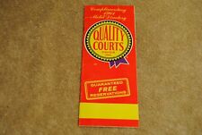 Vintage 1961 Quality Courts United Inc. Motel Directory Travel Brochure picture
