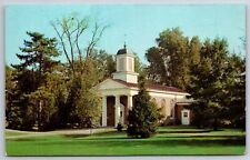Hanover Indiana~College Memorial Chapel Bldg Exterior View~Vintage Postcard picture