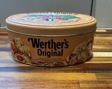 Vintage 1985 WERTHER'S ORIGINAL Old World Recipe Candy Oval Tin empty RARE picture