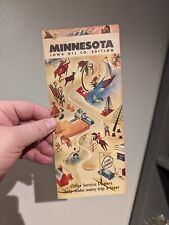 Old Original 1940s Cities Service Iowa Oil Company Roadmap Vintage Minnesota  picture