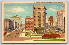 Public Square, Cleveland, Ohio Vintage Postcard picture