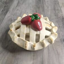 Vintage Strawberry Pie Trinket Dish• Decor• Kitchen• Cottage Core • Fruit• Bake picture