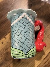 Disney Parks Little Mermaid Princess Ariel Signature 3D Coffee Mug Cup Red Hair picture