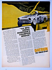 1969 Datsun 2000 Racing Vintage Track Star Original Print Ad 8.5 x 11