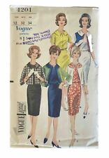 Vintage ORIGINAL 1960s VOGUE Special Design Dress & Jacket Sewing Pattern 4204 picture