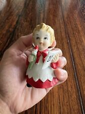 Eve Rockwell Porcelain Christmas Angel Choir Girl George Good Vtg Yellow Wings picture