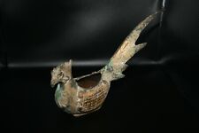 A Very Beautiful Ancient Gold Plated Bronze Bird Sculpture 500+ Year Old  picture
