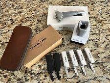 New Supply Co Bundle Single Edge Razor + Leather Travel Case + Stand + 40 Blades picture