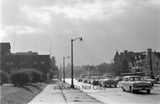 Orig 1961 Film NEGATIVE Street Scene w 50's Cars Near Volpe Motors Rochester NY picture